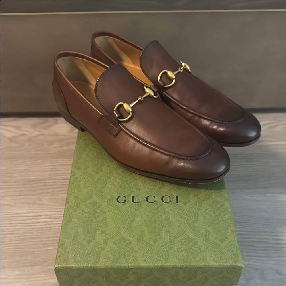 Gucci Men’s Jordaan Bit Loafers Size 11 US (10 UK)